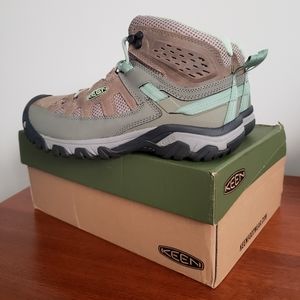 KEEN Targhee Vent Mid Hiking Leather Boots Women's Size 8.5